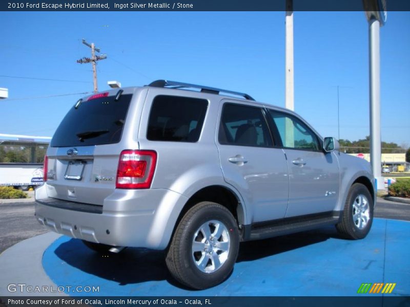 Ingot Silver Metallic / Stone 2010 Ford Escape Hybrid Limited