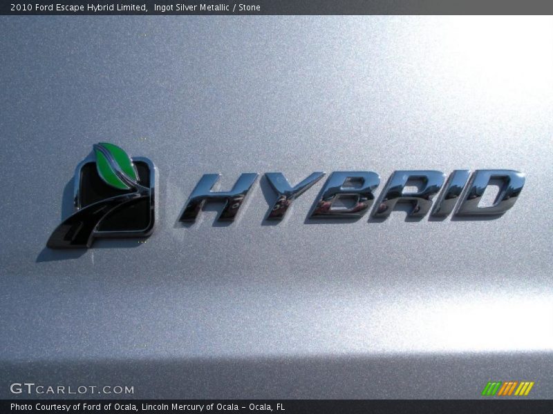 Ingot Silver Metallic / Stone 2010 Ford Escape Hybrid Limited