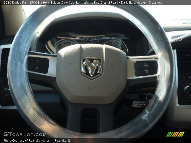Inferno Red Crystal Pearl / Dark Slate/Medium Graystone 2010 Dodge Ram 2500 Big Horn Edition Crew Cab 4x4