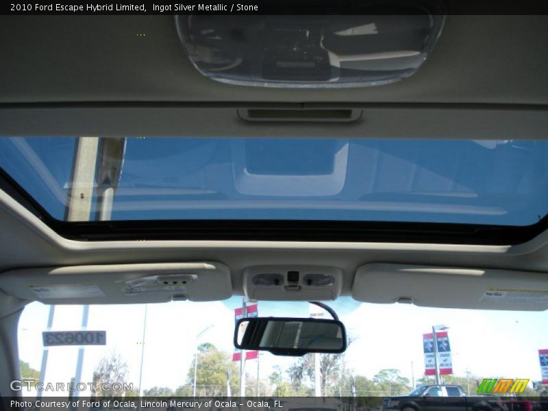 Ingot Silver Metallic / Stone 2010 Ford Escape Hybrid Limited