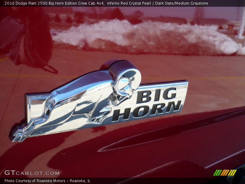Inferno Red Crystal Pearl / Dark Slate/Medium Graystone 2010 Dodge Ram 2500 Big Horn Edition Crew Cab 4x4