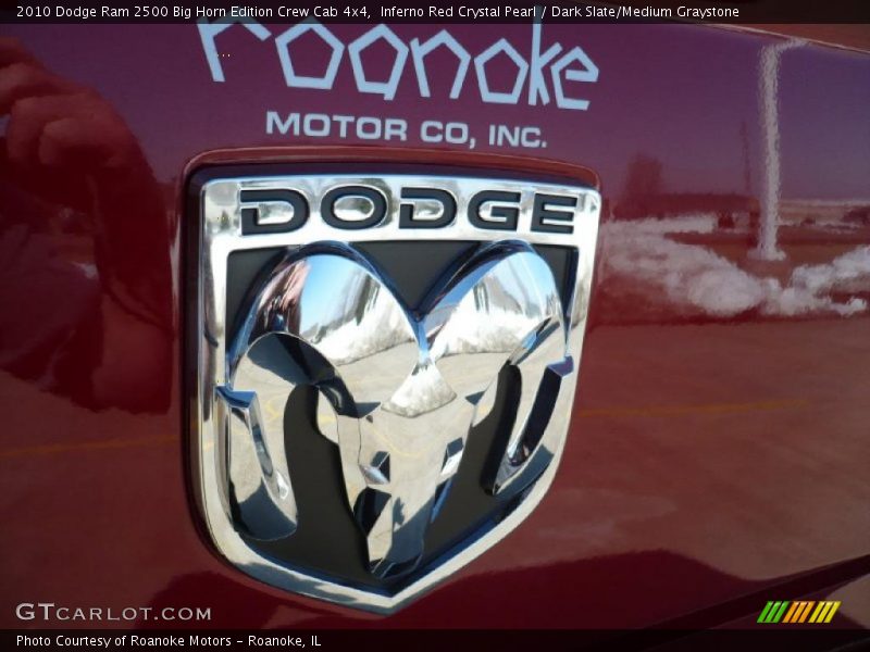 Inferno Red Crystal Pearl / Dark Slate/Medium Graystone 2010 Dodge Ram 2500 Big Horn Edition Crew Cab 4x4