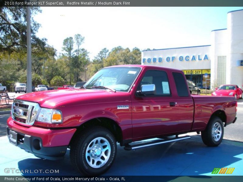 Redfire Metallic / Medium Dark Flint 2010 Ford Ranger XLT SuperCab