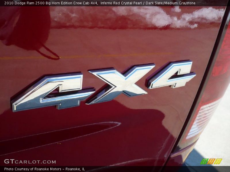 Inferno Red Crystal Pearl / Dark Slate/Medium Graystone 2010 Dodge Ram 2500 Big Horn Edition Crew Cab 4x4