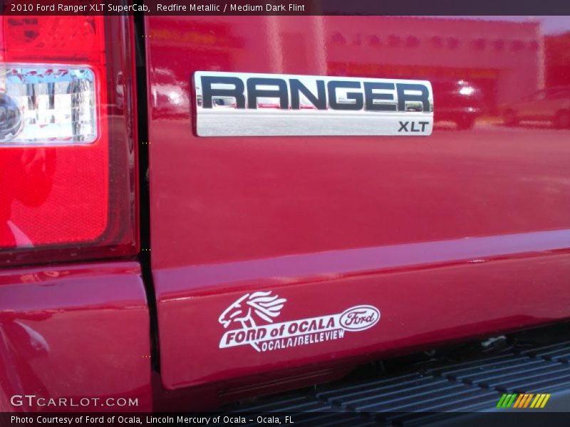 Redfire Metallic / Medium Dark Flint 2010 Ford Ranger XLT SuperCab
