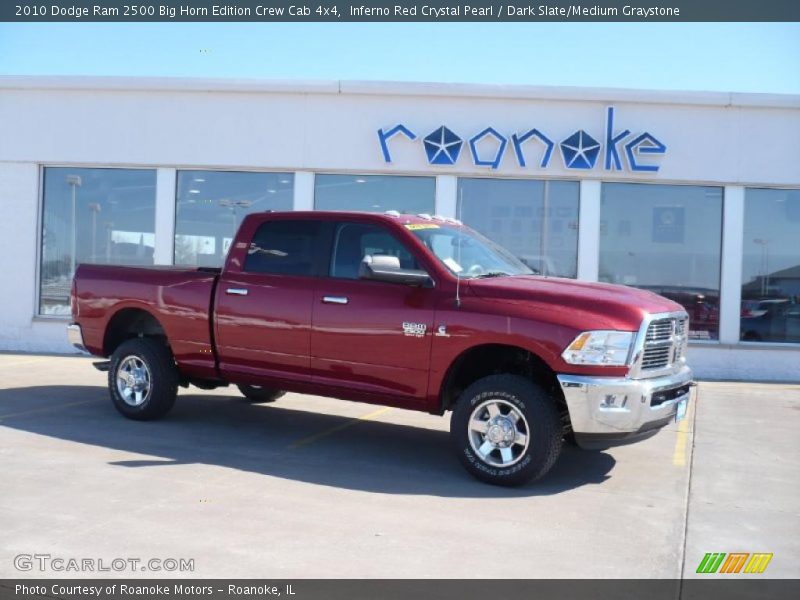 Inferno Red Crystal Pearl / Dark Slate/Medium Graystone 2010 Dodge Ram 2500 Big Horn Edition Crew Cab 4x4