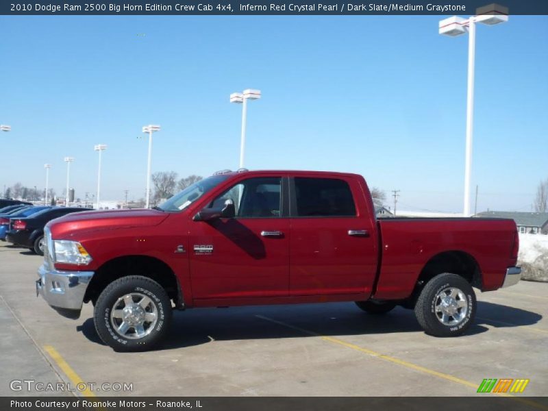 Inferno Red Crystal Pearl / Dark Slate/Medium Graystone 2010 Dodge Ram 2500 Big Horn Edition Crew Cab 4x4