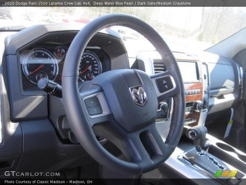Deep Water Blue Pearl / Dark Slate/Medium Graystone 2010 Dodge Ram 1500 Laramie Crew Cab 4x4