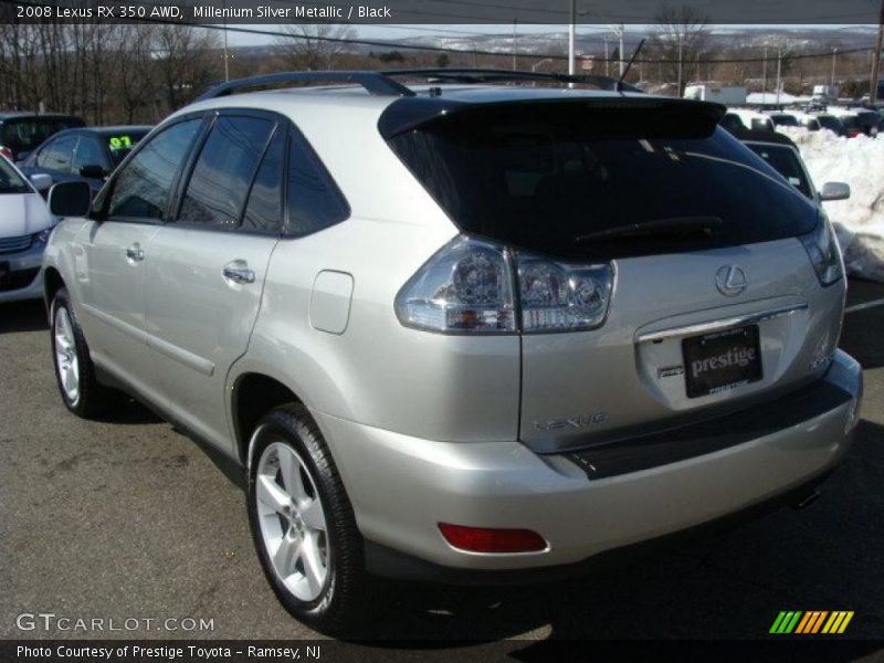 Millenium Silver Metallic / Black 2008 Lexus RX 350 AWD