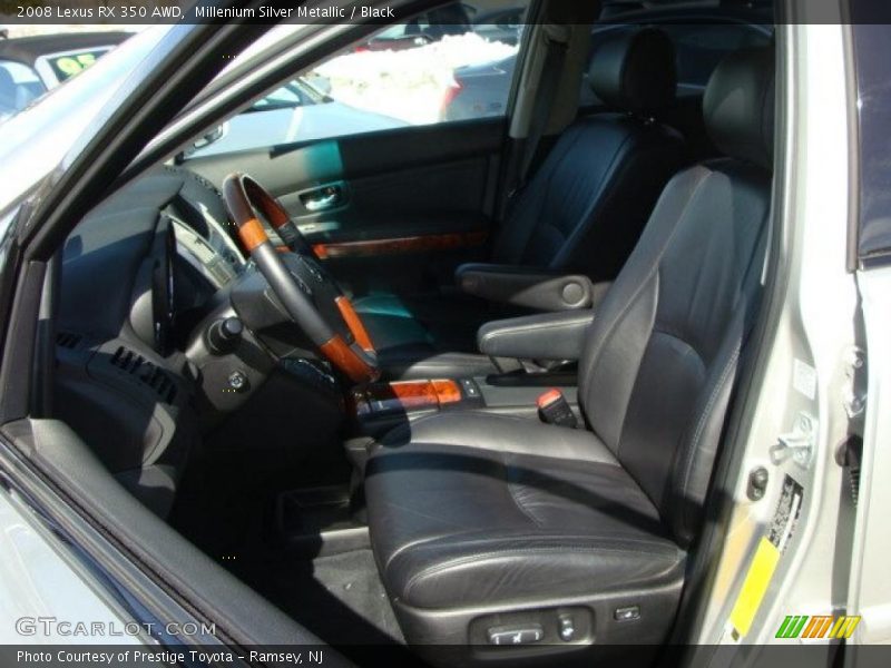 Millenium Silver Metallic / Black 2008 Lexus RX 350 AWD
