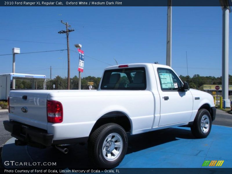 Oxford White / Medium Dark Flint 2010 Ford Ranger XL Regular Cab