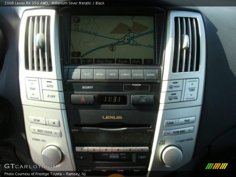 Millenium Silver Metallic / Black 2008 Lexus RX 350 AWD