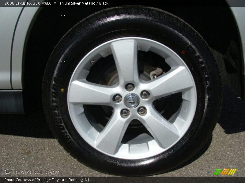 Millenium Silver Metallic / Black 2008 Lexus RX 350 AWD