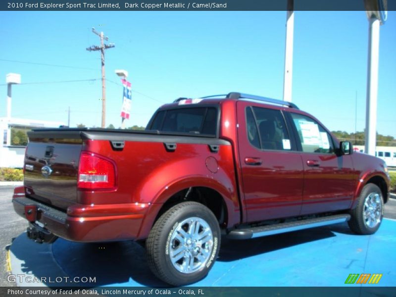 Dark Copper Metallic / Camel/Sand 2010 Ford Explorer Sport Trac Limited