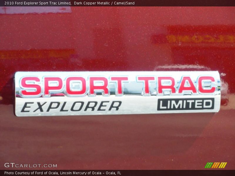 Dark Copper Metallic / Camel/Sand 2010 Ford Explorer Sport Trac Limited