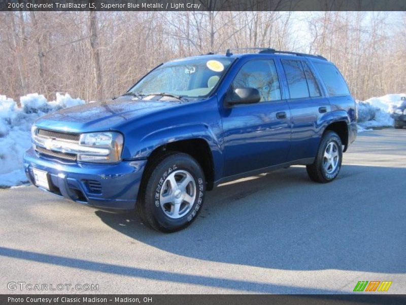 Superior Blue Metallic / Light Gray 2006 Chevrolet TrailBlazer LS