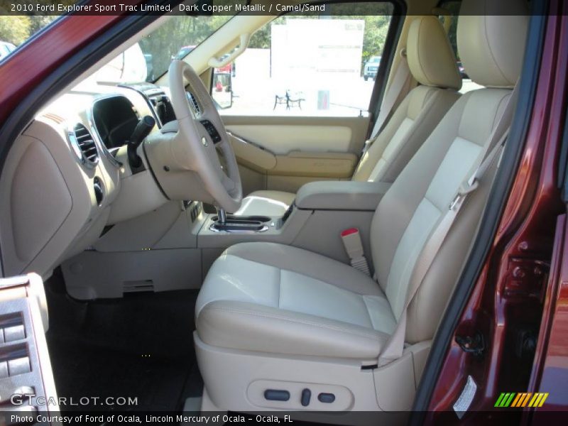 Dark Copper Metallic / Camel/Sand 2010 Ford Explorer Sport Trac Limited