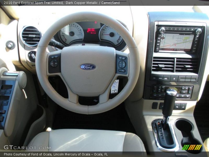 Dark Copper Metallic / Camel/Sand 2010 Ford Explorer Sport Trac Limited