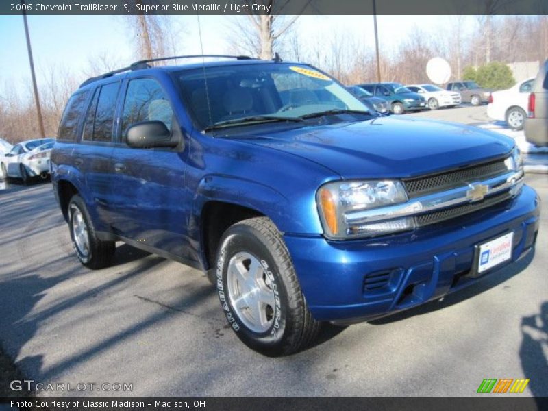 Superior Blue Metallic / Light Gray 2006 Chevrolet TrailBlazer LS