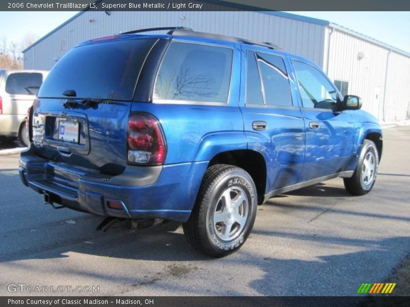 Superior Blue Metallic / Light Gray 2006 Chevrolet TrailBlazer LS