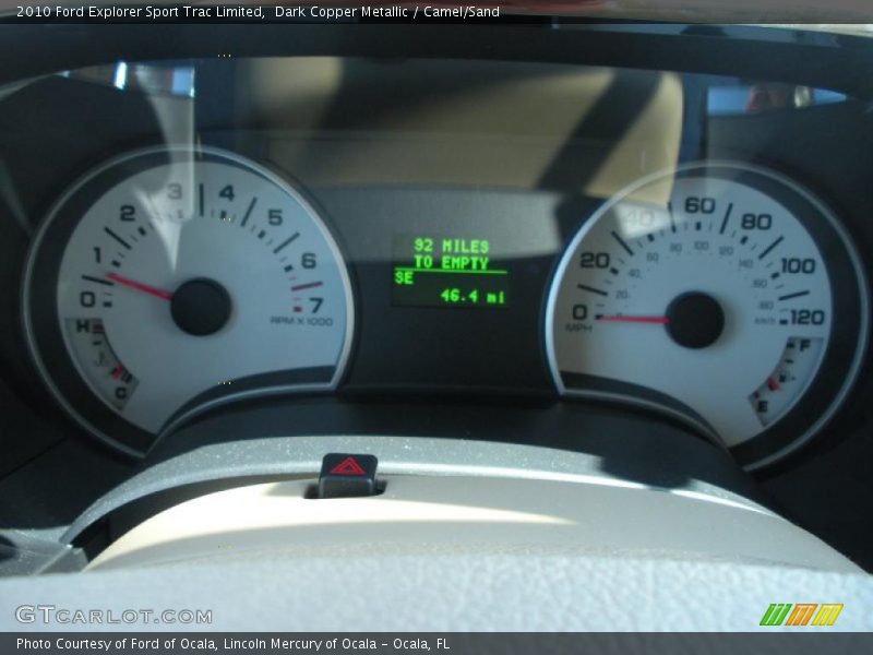 Dark Copper Metallic / Camel/Sand 2010 Ford Explorer Sport Trac Limited