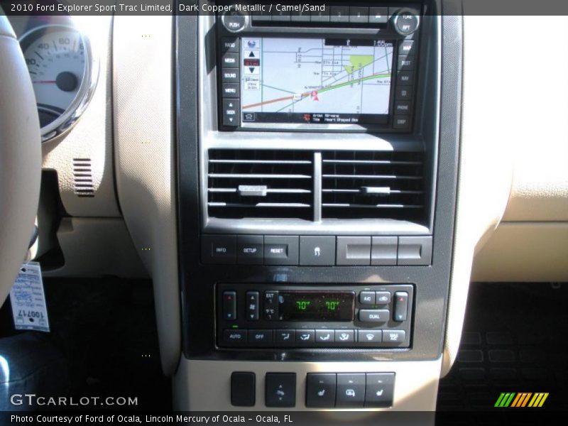 Dark Copper Metallic / Camel/Sand 2010 Ford Explorer Sport Trac Limited