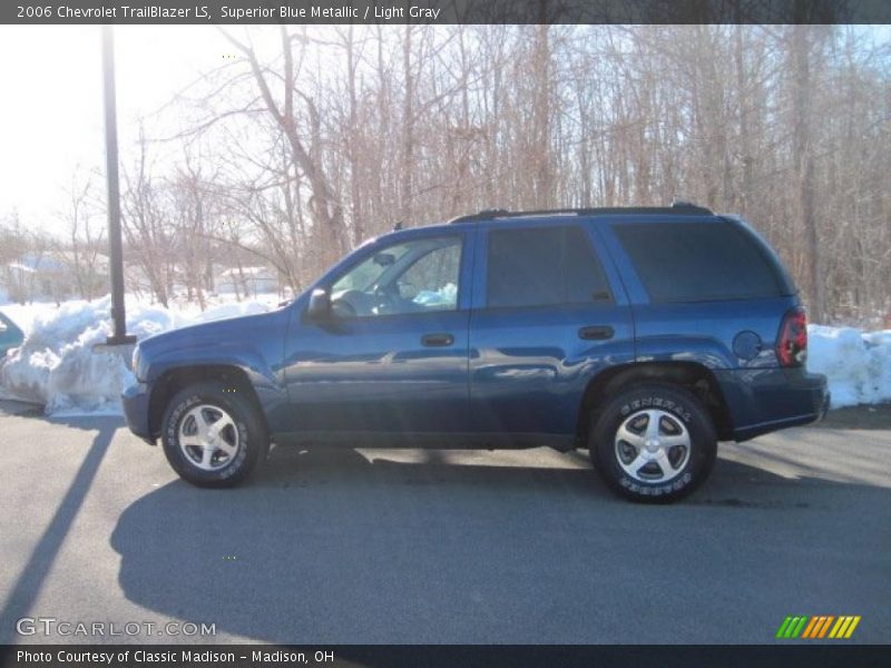 Superior Blue Metallic / Light Gray 2006 Chevrolet TrailBlazer LS