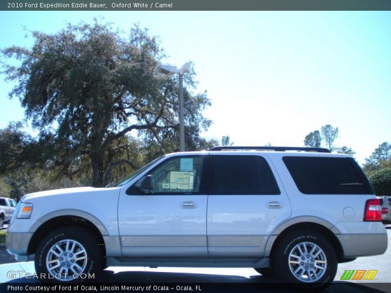 Oxford White / Camel 2010 Ford Expedition Eddie Bauer
