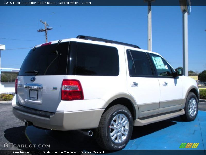 Oxford White / Camel 2010 Ford Expedition Eddie Bauer