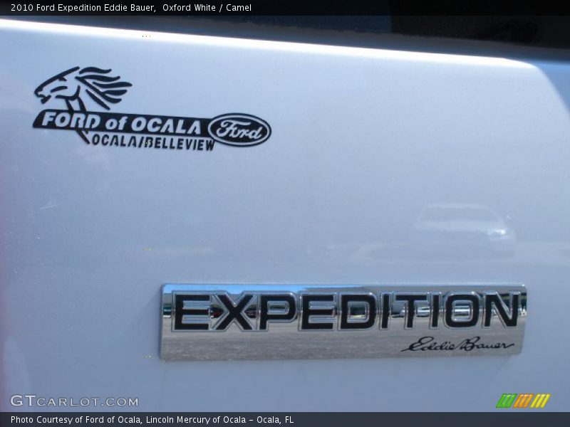 Oxford White / Camel 2010 Ford Expedition Eddie Bauer
