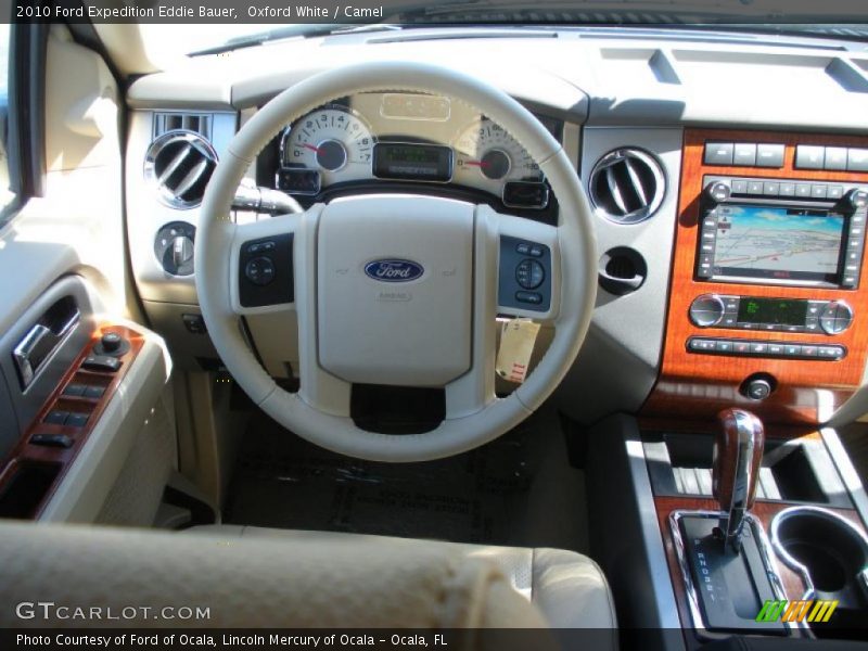 Oxford White / Camel 2010 Ford Expedition Eddie Bauer