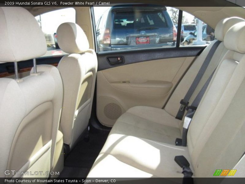 Powder White Pearl / Camel 2009 Hyundai Sonata GLS V6