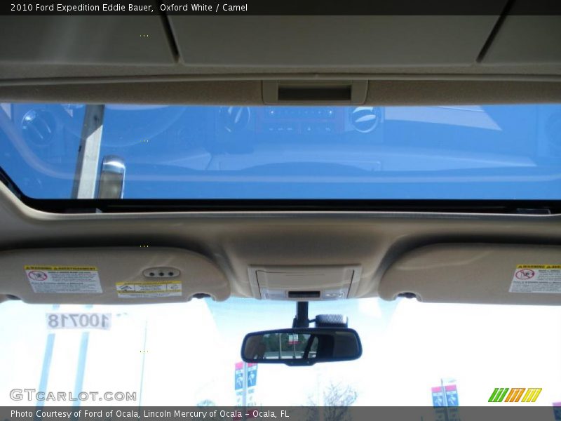 Oxford White / Camel 2010 Ford Expedition Eddie Bauer