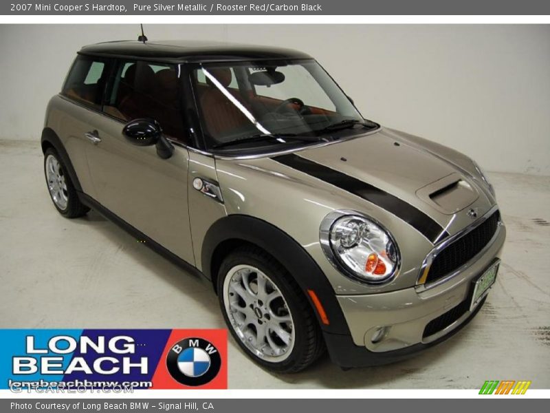 Pure Silver Metallic / Rooster Red/Carbon Black 2007 Mini Cooper S Hardtop