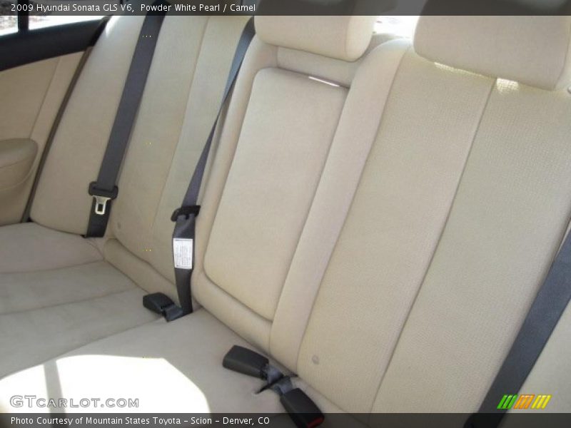 Powder White Pearl / Camel 2009 Hyundai Sonata GLS V6