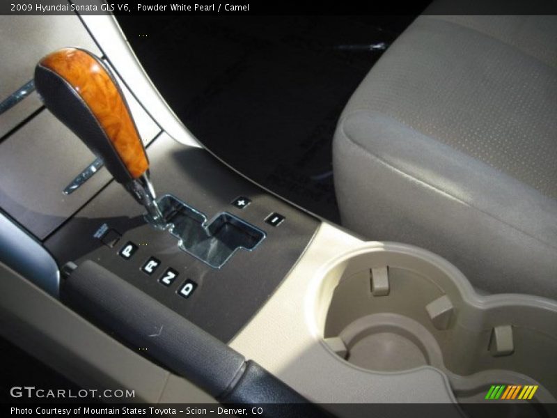 Powder White Pearl / Camel 2009 Hyundai Sonata GLS V6