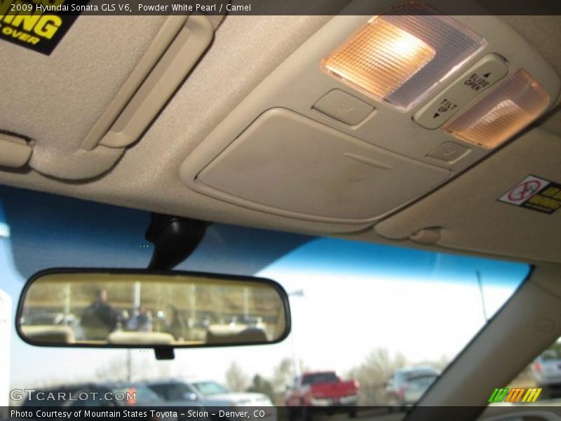 Powder White Pearl / Camel 2009 Hyundai Sonata GLS V6