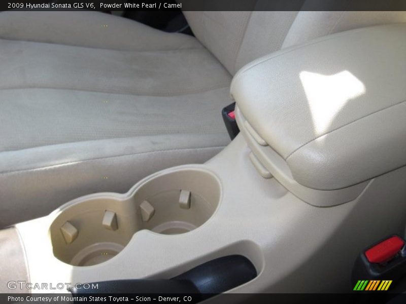 Powder White Pearl / Camel 2009 Hyundai Sonata GLS V6