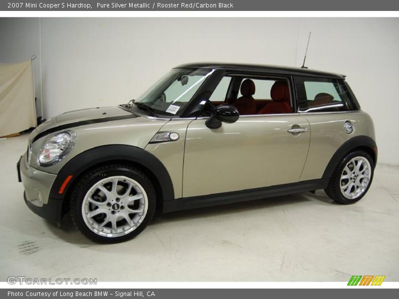 Pure Silver Metallic / Rooster Red/Carbon Black 2007 Mini Cooper S Hardtop