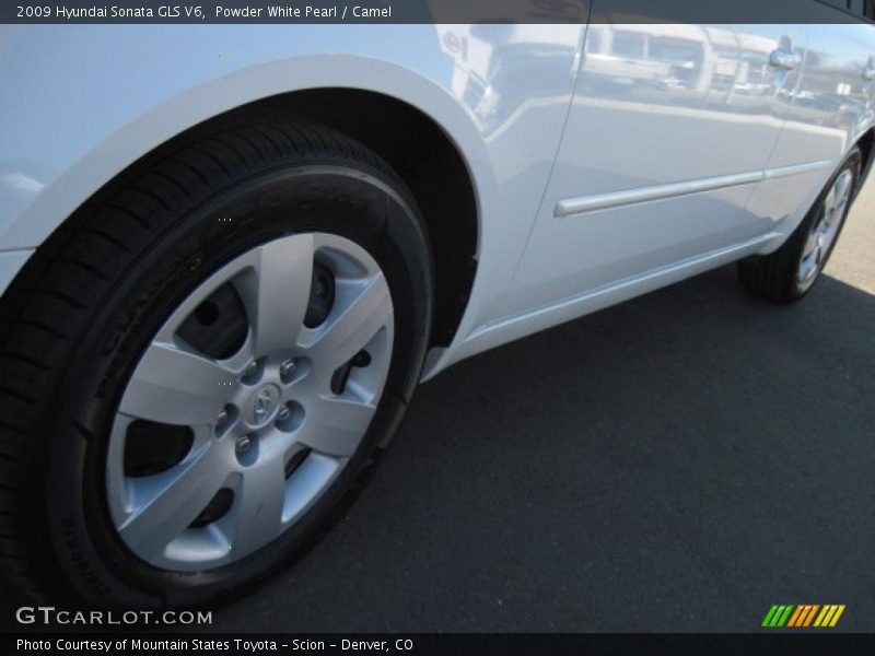 Powder White Pearl / Camel 2009 Hyundai Sonata GLS V6
