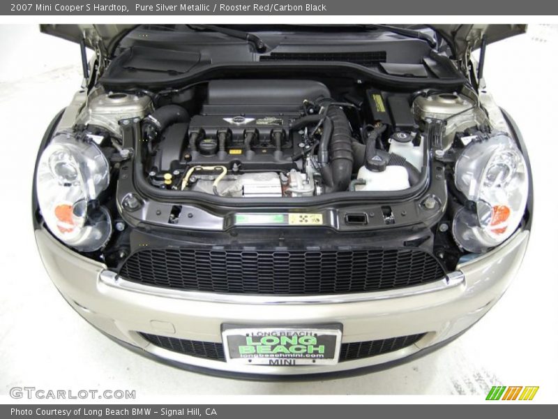 Pure Silver Metallic / Rooster Red/Carbon Black 2007 Mini Cooper S Hardtop