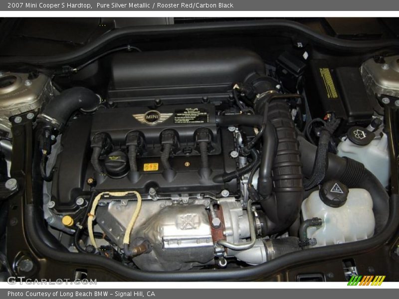 Pure Silver Metallic / Rooster Red/Carbon Black 2007 Mini Cooper S Hardtop