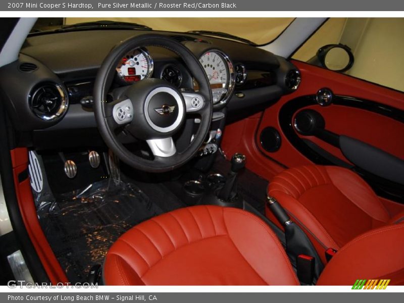 Pure Silver Metallic / Rooster Red/Carbon Black 2007 Mini Cooper S Hardtop