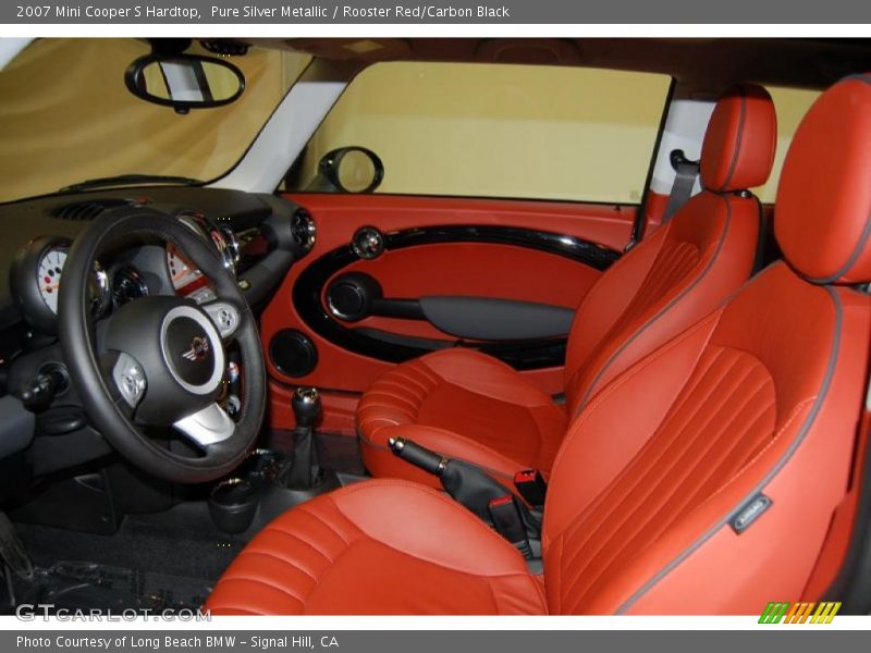 Pure Silver Metallic / Rooster Red/Carbon Black 2007 Mini Cooper S Hardtop