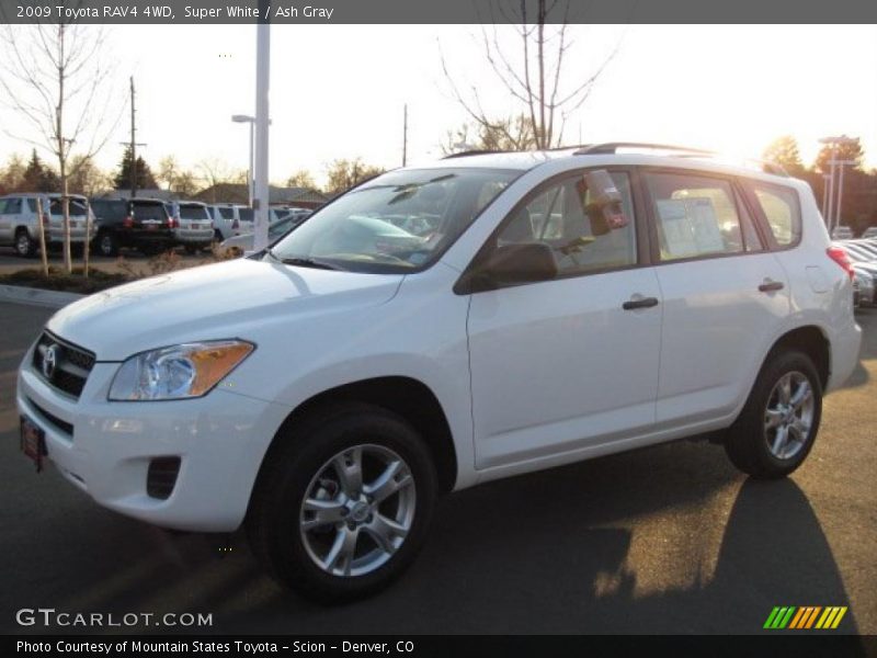 Super White / Ash Gray 2009 Toyota RAV4 4WD