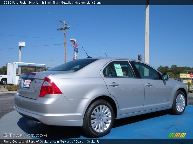 Brilliant Silver Metallic / Medium Light Stone 2010 Ford Fusion Hybrid