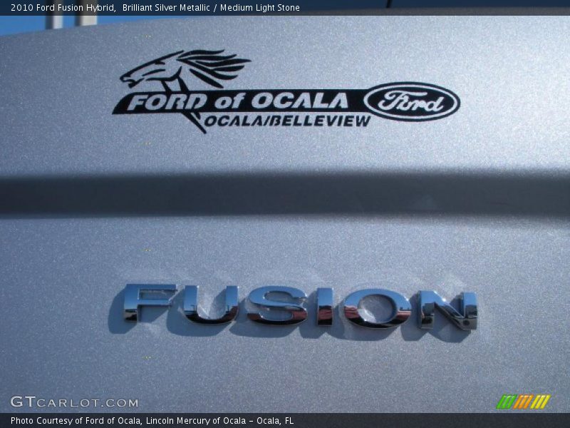 Brilliant Silver Metallic / Medium Light Stone 2010 Ford Fusion Hybrid