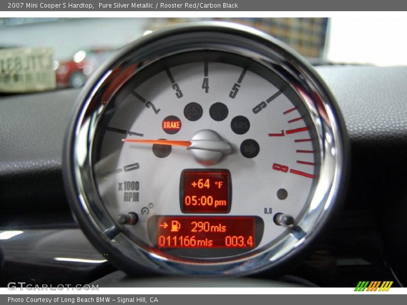Pure Silver Metallic / Rooster Red/Carbon Black 2007 Mini Cooper S Hardtop