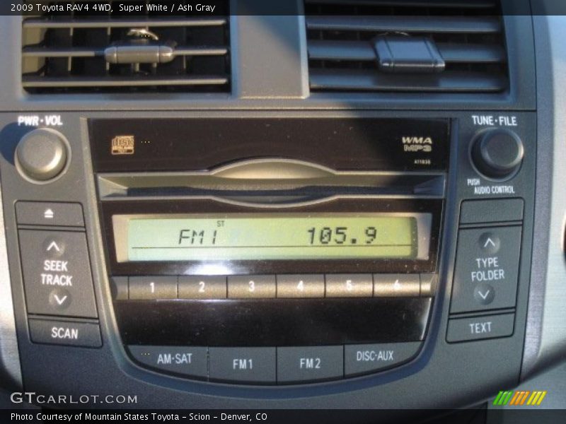 Super White / Ash Gray 2009 Toyota RAV4 4WD