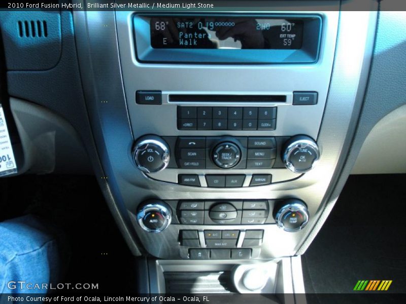 Brilliant Silver Metallic / Medium Light Stone 2010 Ford Fusion Hybrid